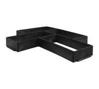 Alasum Molde de Plástico Reutilizable para Adoquines de Cemento Negro de 42x32 Cm, Resistente Intemperie para Proyectos de Caminos y Patios de Jardín