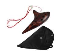 Alasum Ocarina Ahumada de Cerámica C Instrumento de Flauta de Arcilla para Principiantes y Adultos para Música Variada
