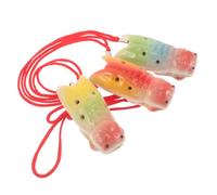 Alasum Ocarina de Cerámica Tradicional Diseño de 4 Agujeros y Motivo de Cigarra, Paquete de 3 Piezas, Sonido Estable y Fácil para Principiantes en Paseos al Aire Libre