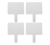Alasum Paletas de Respuestas Reutilizables y Portátiles de Plástico, 4 Piezas, Pizarras de Mano para Estudiantes en Sesiones de Matemáticas E Inglés