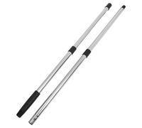 Alasum Palo y 4 Secciones Extensibles para Limpieza Doméstica Versátil Fregona de Acero Inoxidable Negro con Diseño Ergonómico y Fácil