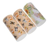 Alasum Pañuelos Faciales para Coche 3 Cilindros 50 Hojas Cada Uno, Tamaño Compacto, Diseño Adorable, Papel Multifunción para Automóvil y Viaje, Accesorio Práctico Varios estilos