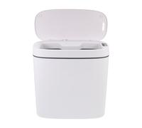 Alasum Papelera Inteligente Sensor USB Recargable 14 Litros Color Blanco, Cubo de Basura Automático para Cocina Hogar y Oficina, Cubo de Basura Inducción sin Contacto y Triple Modo