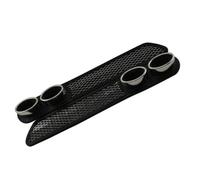 Alasum Pegatina Vinilo para Coche Efecto Tubo de Escape Falso, Resistente al Exterior, Adhesivo Decorativo para Parachoques Trasero en Color Negro, Adecuado para Personalizar Vehículos