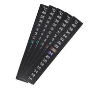 Alasum Pegatinas Digitales para Termómetro de Pecera 5 Piezas, Tira Adhesiva de Cristal Líquido, Rango Temperatura 10-40℃ 50-104℉, Termómetro Adhesivo para Acuario, Uso para Control