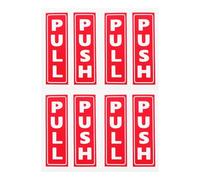 Alasum Pegatinas para Puertas Corredizas de Cristal para Tiendas y Cafés, Diseño Atractivo de Pvc Instalación Fácil, Pack de 8 Unidades para Señalizar Puertas