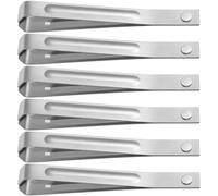 Alasum Peladores de Ajo de Acero Inoxidable para Cocina, Set de 6 Herramientas Mango Cómodo y Seguro para Pelar Ajos Hogar
