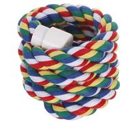 Alasum Percha de Cuerda de Algodón Espiral de 100 CM para Loros Pequeños y Medianos Soporte Colgante para Jaulas Juguete para Escalar y Columpio para Pájaros Accesorio Seguro y