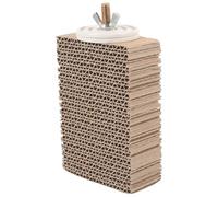 Alasum Percha para Pájaros de Papel Corrugado Pequeña, Plataforma para Loros y Cacatúas, Accesorio Seguro para Jaulas, Juguete de Ejercicio para Aves Pequeñas, Complemento para Jaulas