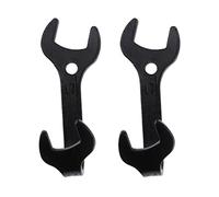 Alasum Percheros de Pared de Hierro Negro 2 Piezas Gancho para Colgar Llaves y Ropa, Diseño Elegante y Estilo Vintage para Pasillo o Habitación