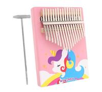 Alasum Piano de Pulgar Notas Instrumento Musical Kalimba Portátil para Principiantes Juguete Musical de Madera Pintura Colorida Desarrollo de Habilidades Musicales