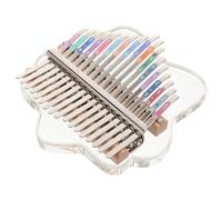 Alasum Piano De Pulgar Transparente De Teclas Kalimba Portátil Martillo De Afinación Instrumento Musical Para Adultos Diseño Único y Sonido