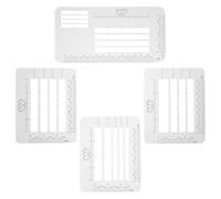 Alasum Plantillas y Escritura Manual de Guía de Direccionamiento Diseño Ergonómico para Sobres 4 Piezas en PP para Invitaciones de Boda