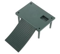 Alasum Plataforma de Plástico para Reptiles Verde, Plataforma Flotante para Tomar el Sol para Tortugas Refugio Integrado, Decoración para Acuarios y Tanques de Tortugas, Base para Secado