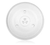 Alasum Plato Giratorio de Repuesto para Microondas de Vidrio Resistente al Calor, Bandeja Redonda Transparente de 27 Cm para Horno Microondas, Pieza de Repuesto Compatible para Cocinar