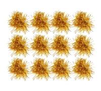 Alasum Pompones Dorados para Animadoras 12 Piezas Diseño Compacto Hilo Fino Accesorios para Equipo de Animación Deportiva Ideales Eventos y Partidos Deportivos