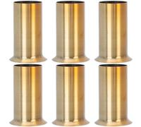 Alasum Portalámparas E14 de Hierro Dorado para Lámpara Araña Cubierta Resistente al Calor, 6 Piezas para Candelabros Retro y Arañas de Cristal Europeas