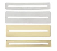 Alasum Protector de Diapasón de Guitarra 2 Piezas de Acero Inoxidable Dorado Ranuras de 3mm Uno Estrecho y Otro Ancho para Reparación y Mantenimiento