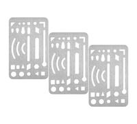 Alasum Protector de Goma de Borrar de Acero Inoxidable 3 Piezas, Herramienta Versátil sin Residuos para Materiales Artísticos y Carbón, Adecuado para Artistas