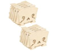 Alasum Puente de Violín de Arce Macizo Forma Corazón 10 Unidades Accesorio para Violín Estilo Barroco Pieza de Repuesto de Madera Pulida para Instrumentos de Cuerda Uso Musical