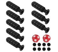 Alasum Recambios para Mesa de Fútbol de Sobremesa Mangos Dentados Antideslizantes Tapas para Varillas y Pelotas Mini Accesorios Duraderos para Reemplazo y Reparación Familiares