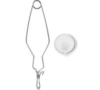 Alasum Recipiente para Fundir Metales Crisol Metálico Resistente y Pinzas para Fundir Oro, Plata y Cobre en Procesos de Refinado