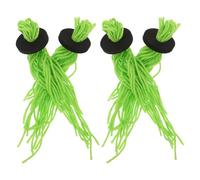 Alasum Recolector de Huevos para Acuarios 4 Unidades, Fregonas de Hierba Artificial Flotante de Algodón Tejidas, Refugio Seguro para Crías de Peces Dorados, Decoración Natural