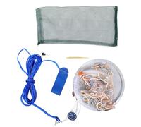 Alasum Red de Pesca de Mano con Aro de Aluminio Red de Lance para Peces y Camarones Monofilamento de Malla Fina Altura 12 M con Peso de Acero Semi-Dedo Adecuado para Pesca Agua Salada