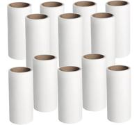 Alasum Rodillo Quitapelusas Portátil Multifunción, Papel Adhesivo para Eliminar Pelos y Pelusas, 12 Unidades, Compacto y Práctico para Hogar y Mascotas
