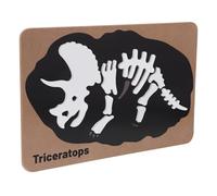 Alasum Rompecabezas de Madera de Dinosaurio Fósil para Niños Pequeños 1-3 Años, Educativo y Cognitivo, Juguete Montessori Seguro y Natural para Aprendizaje y Desarrollo Motor