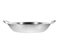 Alasum Sartén de Acero Inoxidable 26 Cm para Cocina al Aire Libre, Olla Pequeña Anti-desbordamiento, Olla para Inducción y Camping, Resistente a Altas Temperaturas, Adecuado para Hotpot