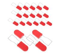 Alasum Sello de Seguridad para Logística Estructura Antimanipulación, 20 Unidades en Rojo, Material Abs y Hierro, Adecuado para Transporte y Almacenamiento de Contenedores y Ropa