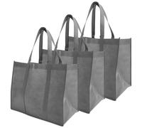Alasum Set de 3 Bolsas Reutilizables Compra de Tela No Tejida, Ligeras y Fáciles de Limpiar Diseño Único y Asas Portátiles para Uso Diario