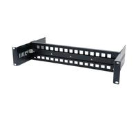 Alasum Soporte Ajustable para Carril DIN de 35mm para Armario de Servidor de 2u, Aleación de Aluminio Negro, Instalación Precisa Que Reduce Movimientos para Infraestructuras de Redes