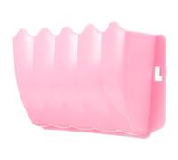 Alasum Soporte de Almacenamiento de Plástico Rosa para Conejos y Cobayas, Dispensador Fiable de Heno para Jaulas de Mascotas