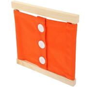 Alasum Tablero de Actividades de Madera para Aprender a Vestir Botones Grandes Naranja Juguete Sensorial y Educativo para Preescolares Desarrollo de Habilidades Básicas de Vestir