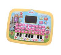 Alasum Tableta Interactiva LED para Aprender Español, Juguete Educativo de Aprendizaje Vocabulario y Pronunciación, Herramienta Didáctica Infantil en Color Amarillo, 1 Pieza,