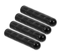 Alasum Tapones de Cordón de Metal Negro de Aleación de Zinc para Manualidades Diy, 4 Piezas, Diseño Elegante Que Previene el Aflojamiento y Daño Cordones