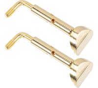 Alasum Tornillo de Abrazadera para Barbilla de Violín de Latón Pulido, Compatible Violines 3/4 y 4/4, Accesorio de Repuesto Resistente Corrosión para Instrumentos Musicales, Adecuado