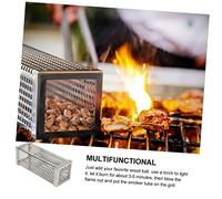 Alasum Tubo Ahumador de Acero Inoxidable Barbacoa de Tubo de Malla para Pellets Accesorios para Parrilla Generación Uniforme de Humo para Ahumado Frío y Caliente