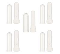 Alasum Tubos 5 Unidades Blancos Inhaladores para Aromaterapia de Plástico Portátiles para Uso Sencillo Aceites Esenciales en Avión o Escuela