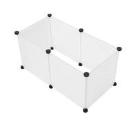 Alasum Valla de Seguridad para Mascotas Pequeña en Material Resistente, 6 Paneles Desmontables para Conejos y Hámsters, Adecuado para Juegos y Paseos al Aire Libre