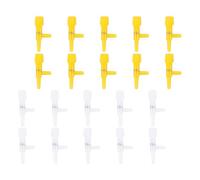 Alasum Válvula de Control de Flujo para Bomba de Aire de Acuario 4 Mm, Regulador Unidireccional en Forma de T, Plástico Resistente, Pack 40 Unidades, Accesorios para Peceras