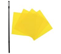 Alasum Varilla de Limpieza para Flauta 1 Palo y 4 Paños Amarillos Kit de Cuidado Profesional para Instrumentos de Viento Accesorio Compacto para Mantenimiento en Casa y Ensayos