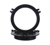 Alasum Ventana Marina Redonda de 265 Mm Que Se Abre, Vidrio Templado Transparente, Marco Abs Negro Grande, Repuesto para Yates, Autocaravanas y Navegación, Ventana de Ojo de Buey Náutica