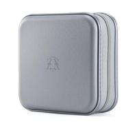 alavisxf xx Estuche de CD, 48 Capacidad de plástico duro Cremallera de viaje Estuche de billetera de almacenamiento de CD (Gris48, 48 Capacidad)