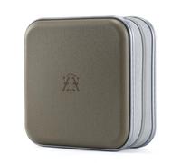 alavisxf xx Estuche de CD, 48 Capacidad de plástico duro Cremallera de viaje Estuche de billetera de almacenamiento de CD (Verde oliva48, 48 Capacidad)