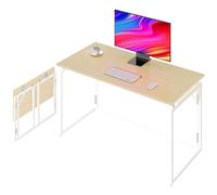 alawooder Escritorio plegable - Escritorio plegable con parte superior de madera de 31.5 pulgadas para espacios pequeños, no requiere montaje, escritorio compacto para oficina en casa, escritura y