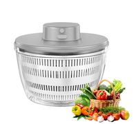 Alayphnic - Escurridor de ensalada eléctrica, 4000 ml, gran capacidad, máquina de ensalada automática, deshidratador para frutas y verduras con tapa, secado rápido, recargable por USB, mezclador