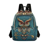 ALAZA Mini mochila étnica bohemia con estampado de búho, bolsa de viaje para mujer, mochila de moda, mochila de hombro, Varios colores, M, Compacto